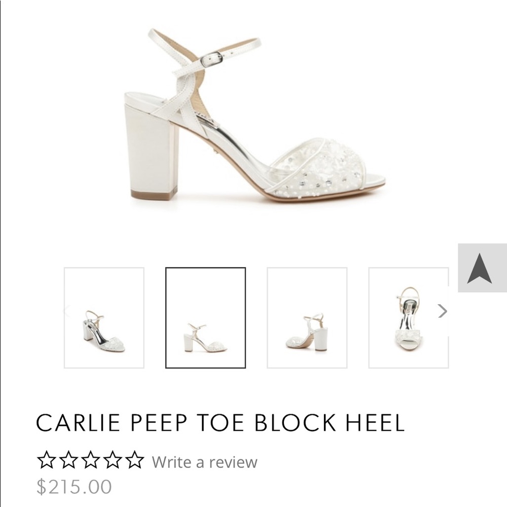 Carlie Peep Toe Block Heel
